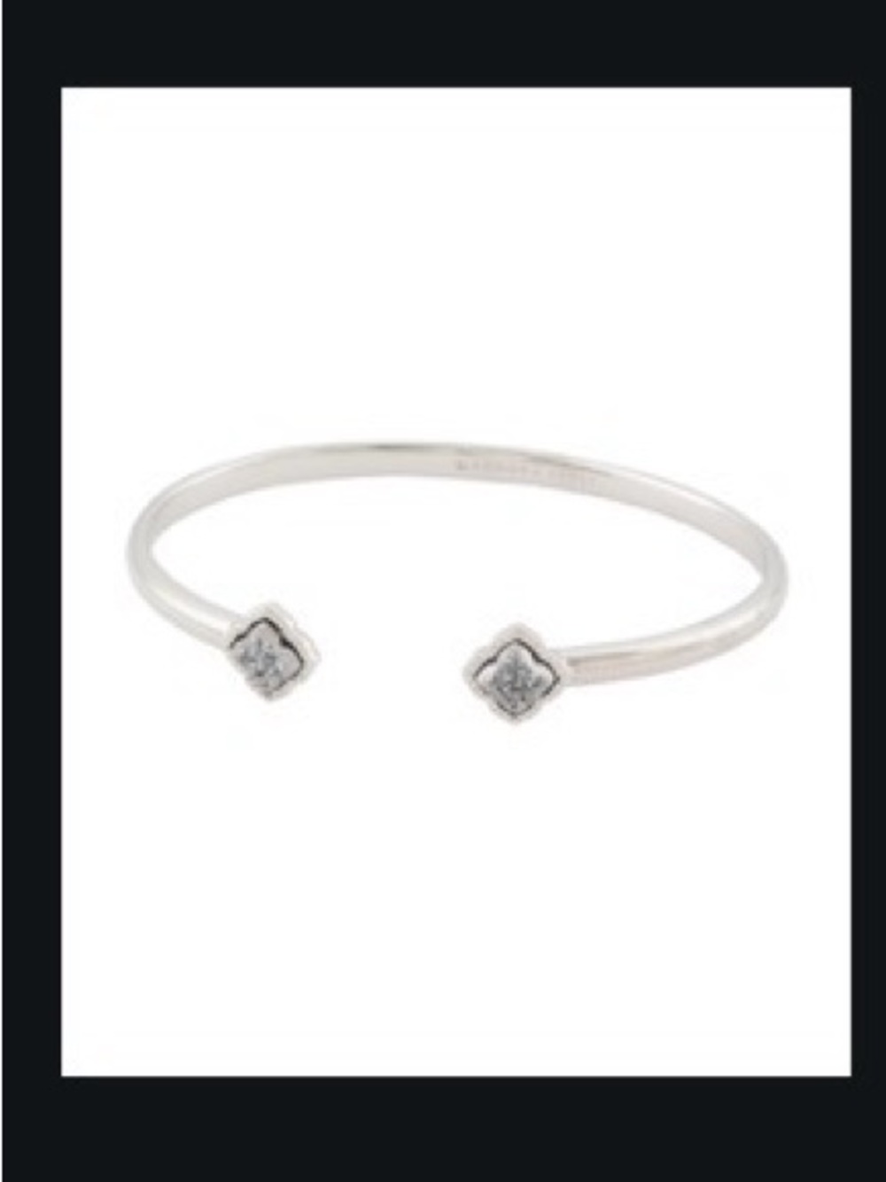 Kendra Scott Platinum Drusy Cuff  Bracelet